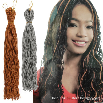 Long Thin Dreadlocks Crochet Hair Braids Micro Faux Locs
